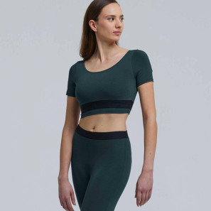 Kurzärmliges Tanz Crop Top GOYAVE Temps Danse im Ballett Shop