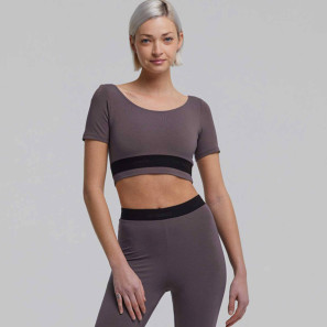 Kurzärmliges Tanz Crop Top GOYAVE Temps Danse im Ballett Shop
