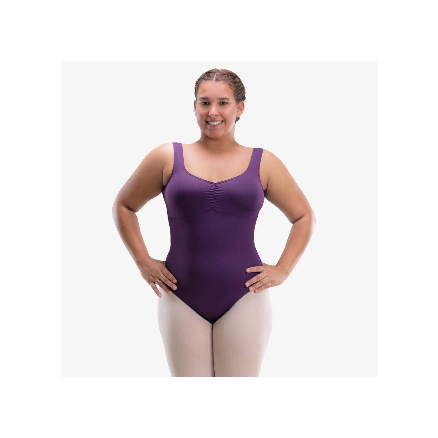 Damentrikot breite Träger gerafft SL185 Curvy von So Danca exklusiv in Bern