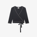 Wickeljacke aus Viskose S0733 von Repetto
