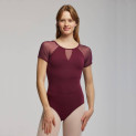 Trikot mit kurzen Tüllärmeln DAYA von Temps Danse | Ballett Shop