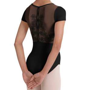Kindertrikot kurzarm mit Rückenstickerei CL20003 Bloch Camellia