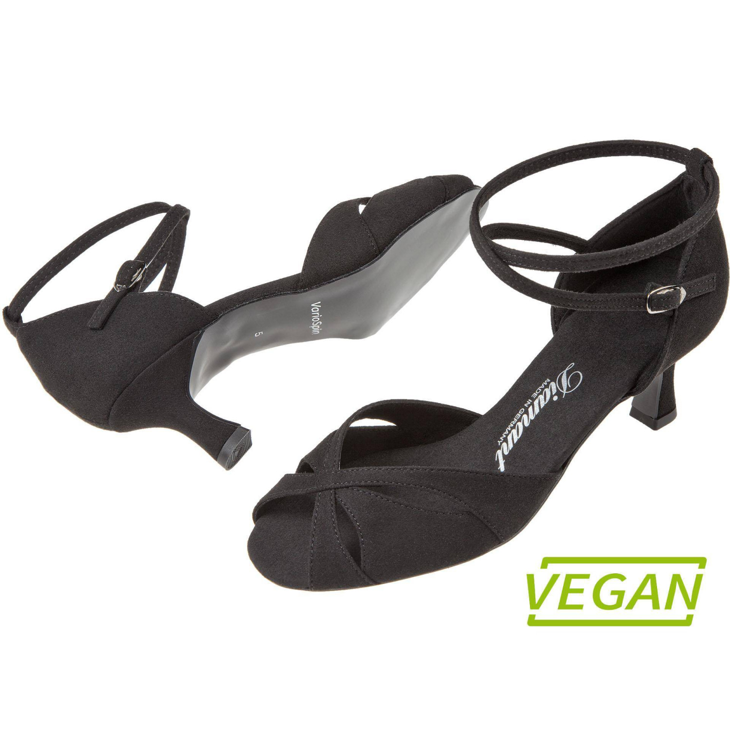 Tanzschuh Damen Weite F Flareabsatz 5 cm 141-077-335-V Diamant
