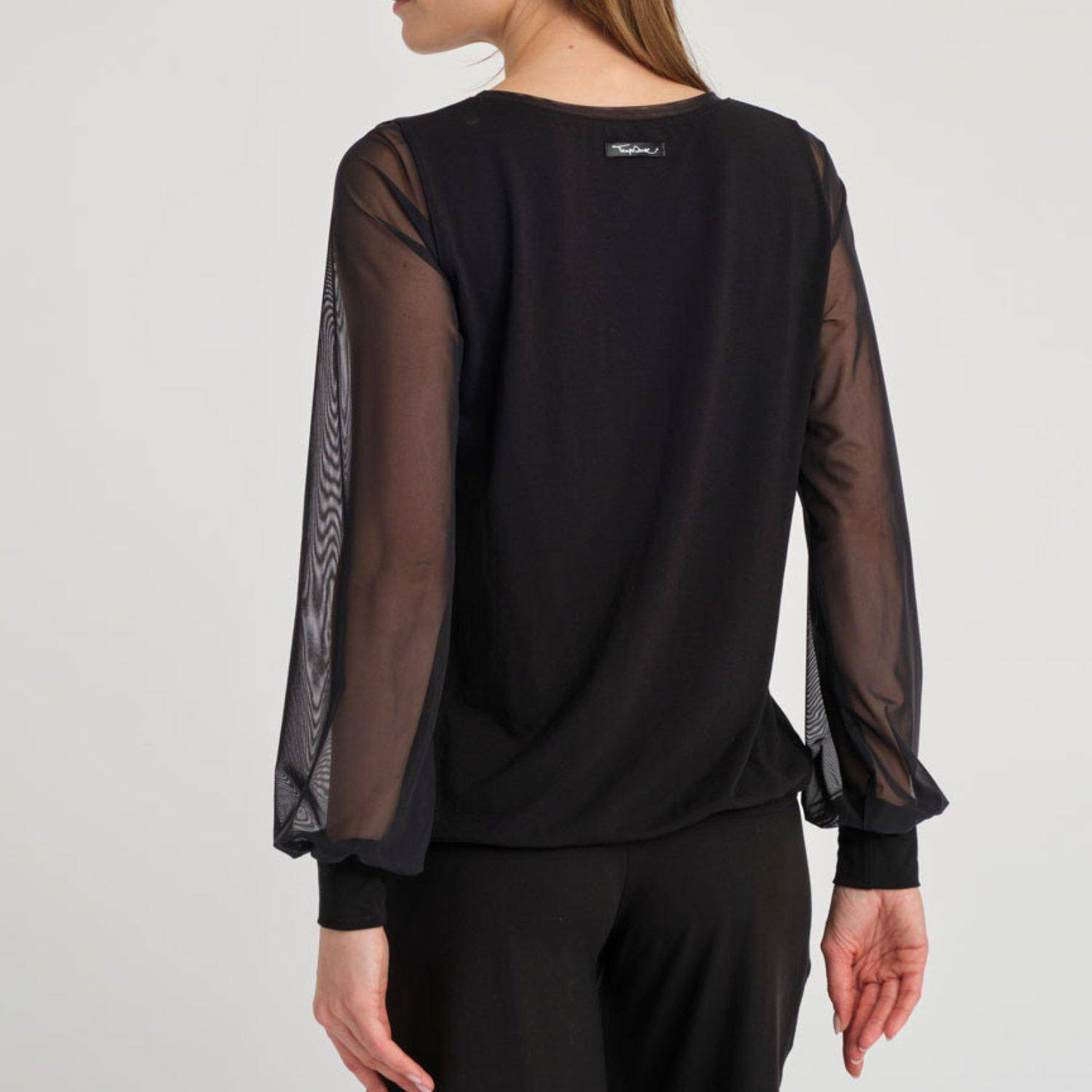 Blusentop Shirt Tüllärmel Diane Temps Danse | Ballett Shop