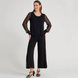 Blusentop Shirt Tüllärmel Diane Temps Danse | Ballett Shop