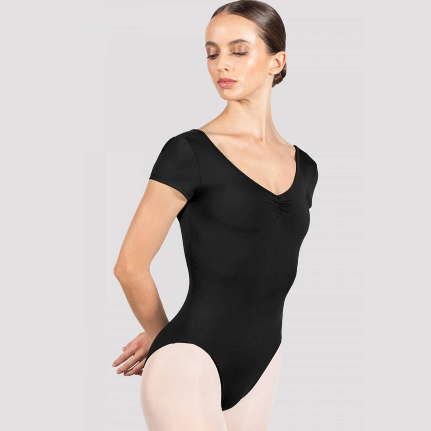 Klassischer Kurzarm Ballettbody L4262 Bloch Core im Ballett Shop