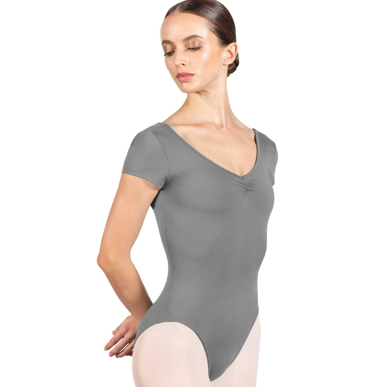 Klassischer Kurzarm Ballettbody L4262 Bloch Core im Ballett Shop