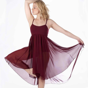 Spaghettiträger Tanz Kleid Empire  von Capezio BG001