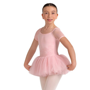 Kindertrikot kurzarm mit Tutu Lucy CL20002 Bloch Camellia