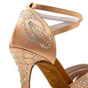 Damentanzschuh Latin nude mit Strass Louve 1102-75 Anna Kern