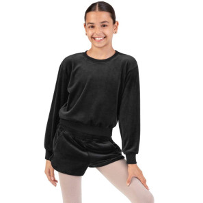 Velvet-Pullover mit Crewneck-Ausschnitt Lily CZ30016 Bloch Velvet Touch