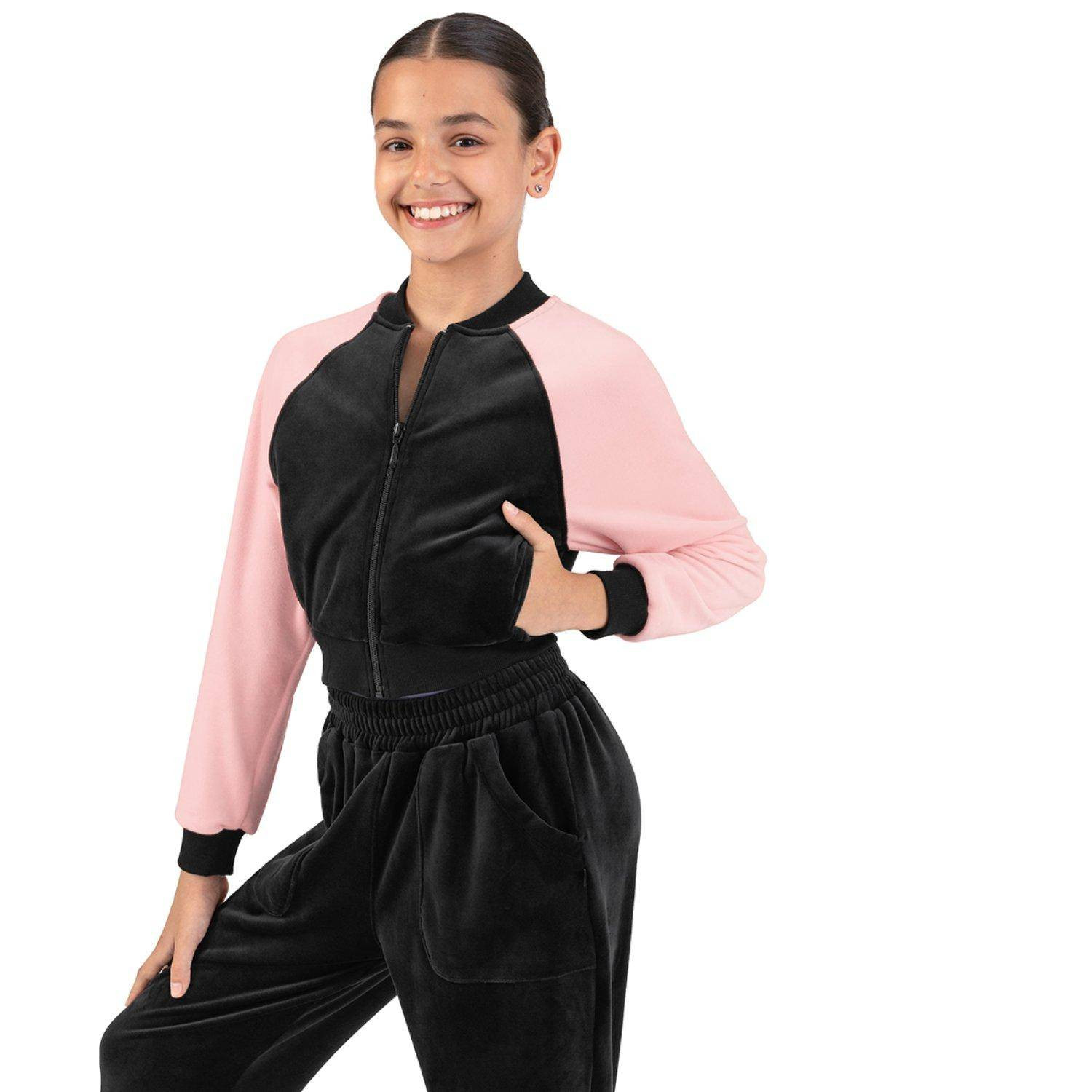 Collegejacke Plüsch Kinder J13002C Bloch Velvet Touch | Ballett Shop