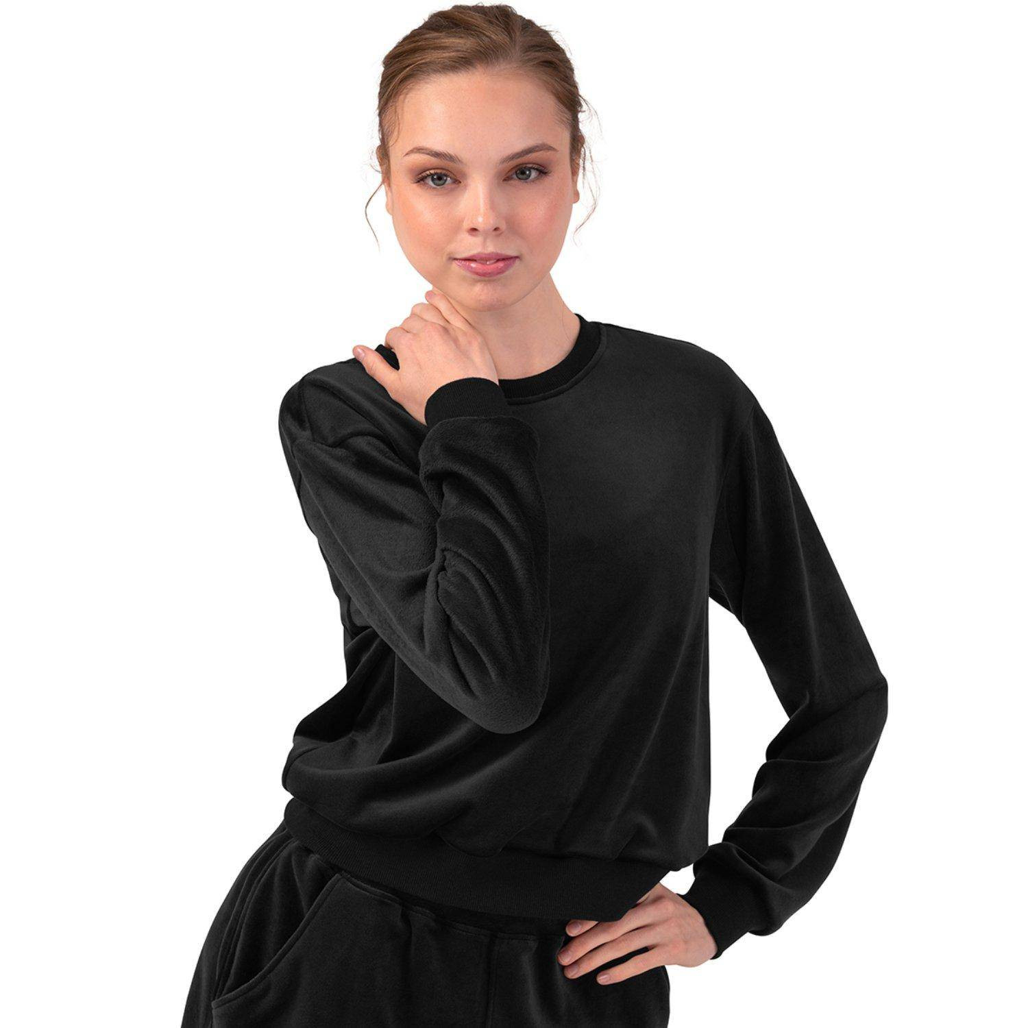 Sweater plüsch Crewausschnitt Z30015 Bloch Velvet Touch | Ballett Shop