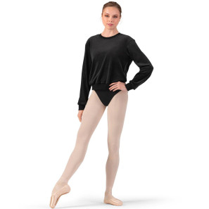 Sweater plüsch Crewausschnitt Z30015 Bloch Velvet Touch | Ballett Shop