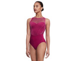 Trikot Damen Samtstoff hochgeschlossen offener Rücken L5685 Bloch Holiday 