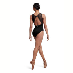 Trikot Damen Samtstoff hochgeschlossen offener Rücken L5685 Bloch Holiday 
