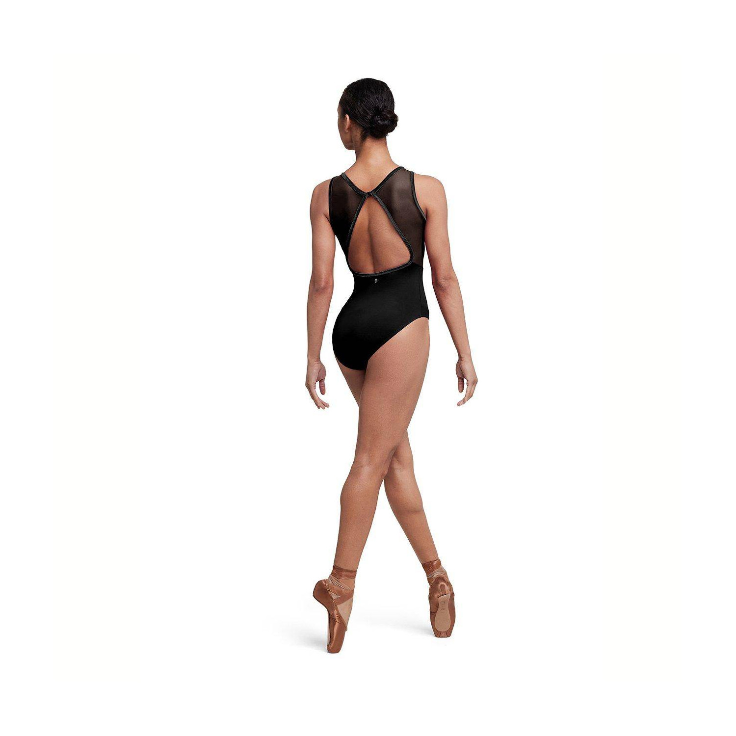 Trikot Damen Samtstoff hochgeschlossen offener Rücken L5685 Bloch Holiday 