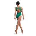 Trikot Damen Samtstoff hochgeschlossen offener Rücken L5685 Bloch Holiday 