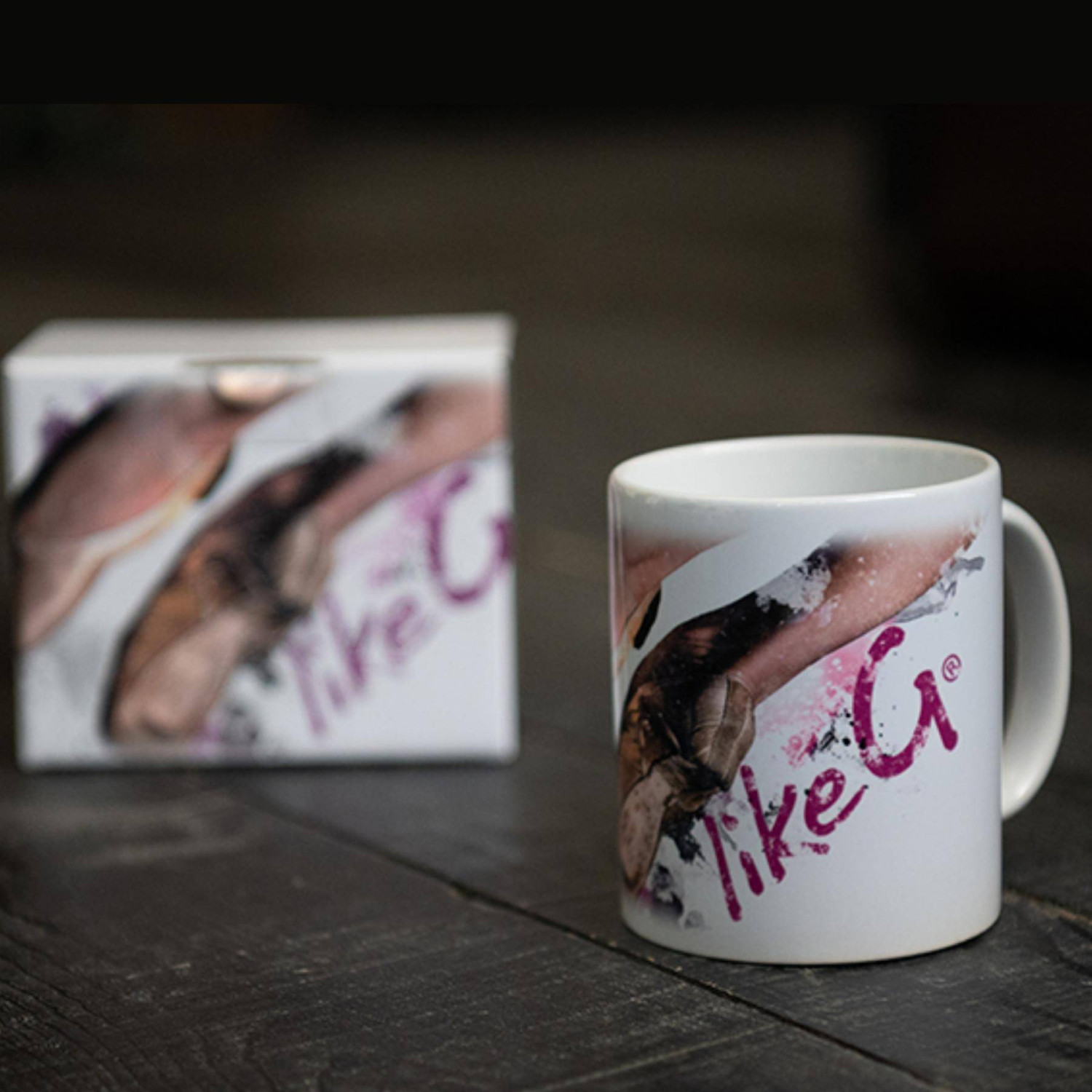 Tasse LG-MUG mit Ballettmotiv LG-MUG-165 (pink) und LG-MUG-167 (blau) von likeG.