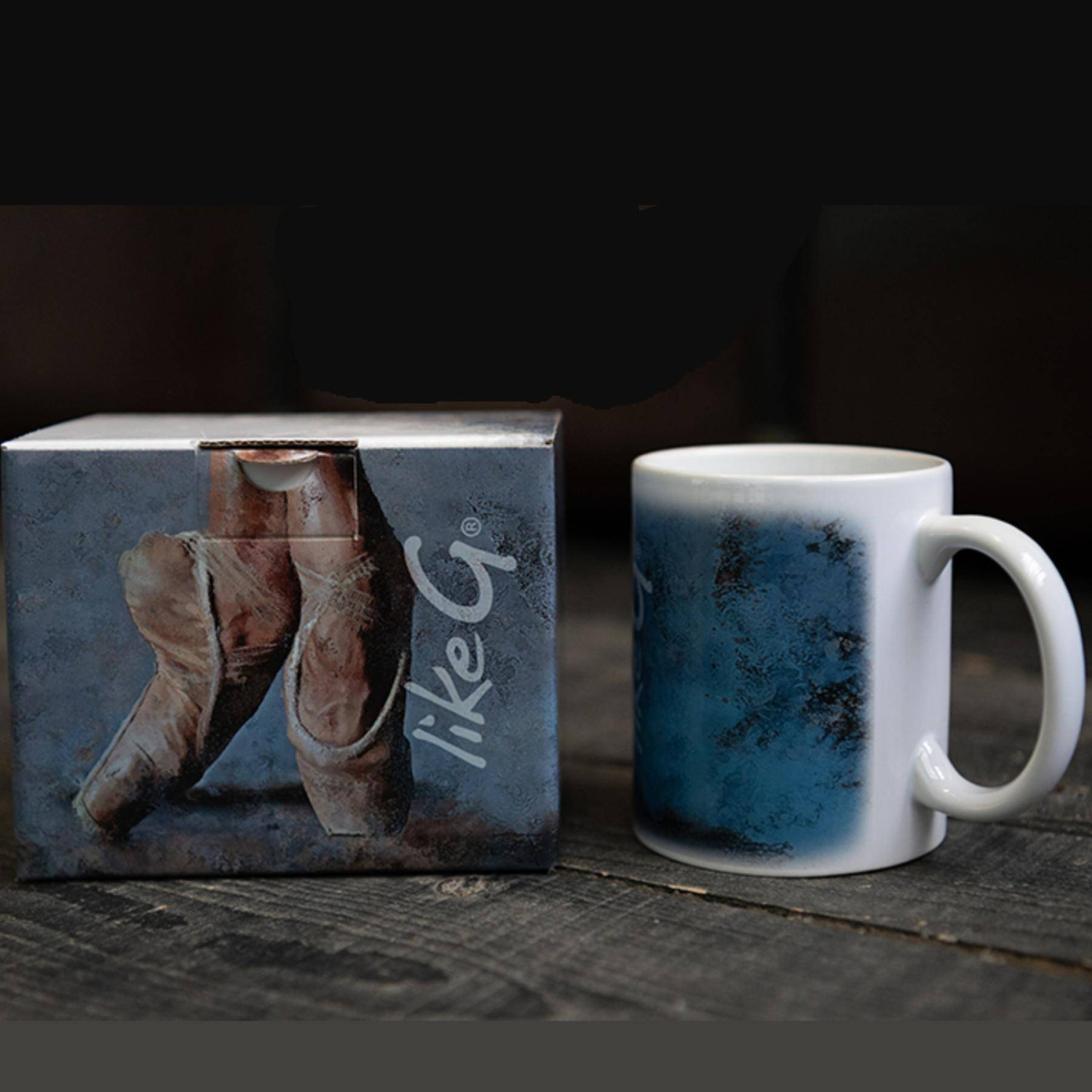 Tasse LG-MUG mit Ballettmotiv LG-MUG-165 (pink) und LG-MUG-167 (blau) von likeG.