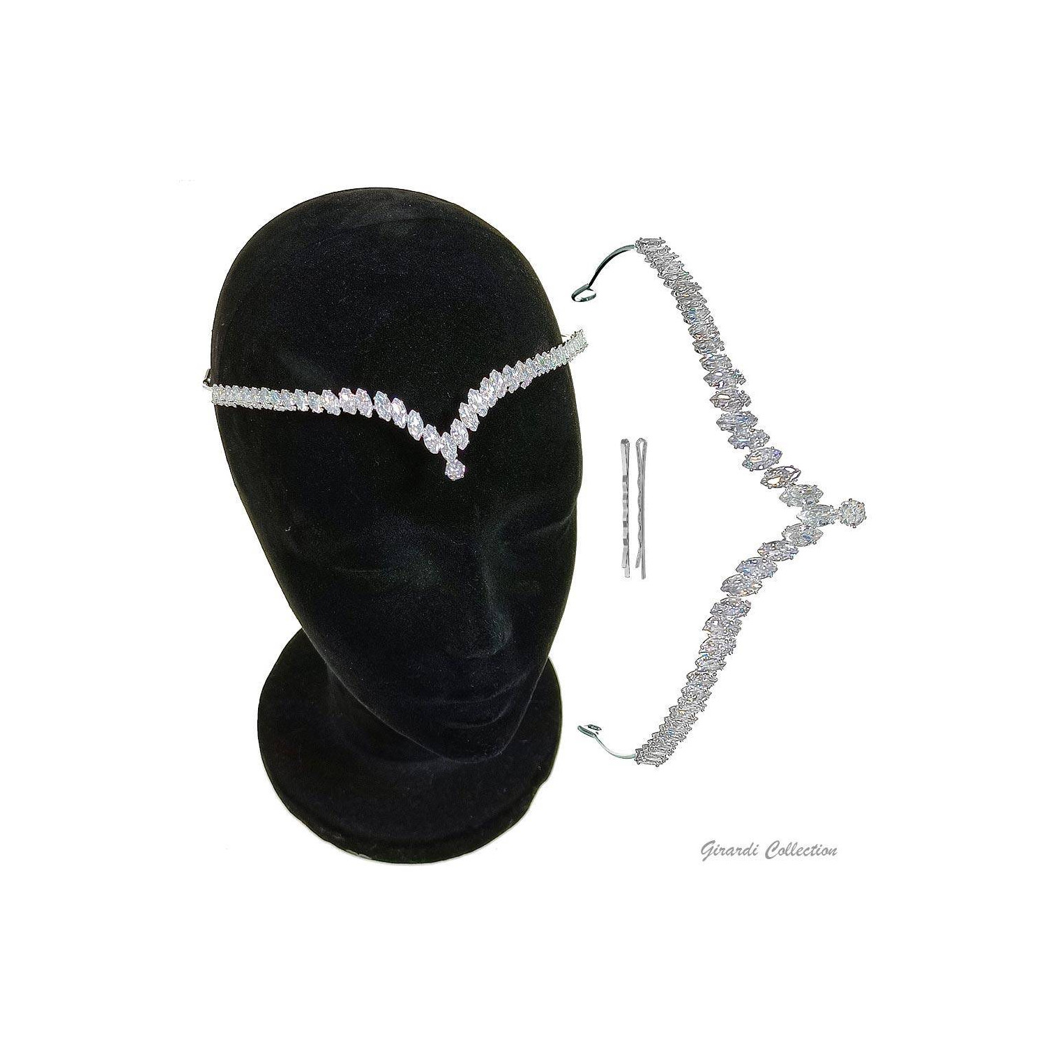 Diadem mit Zirkoniasteinen F520137 Girardi