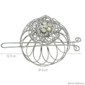 Chignon-Cover metall mit Strasssteinen W160017A Girardi