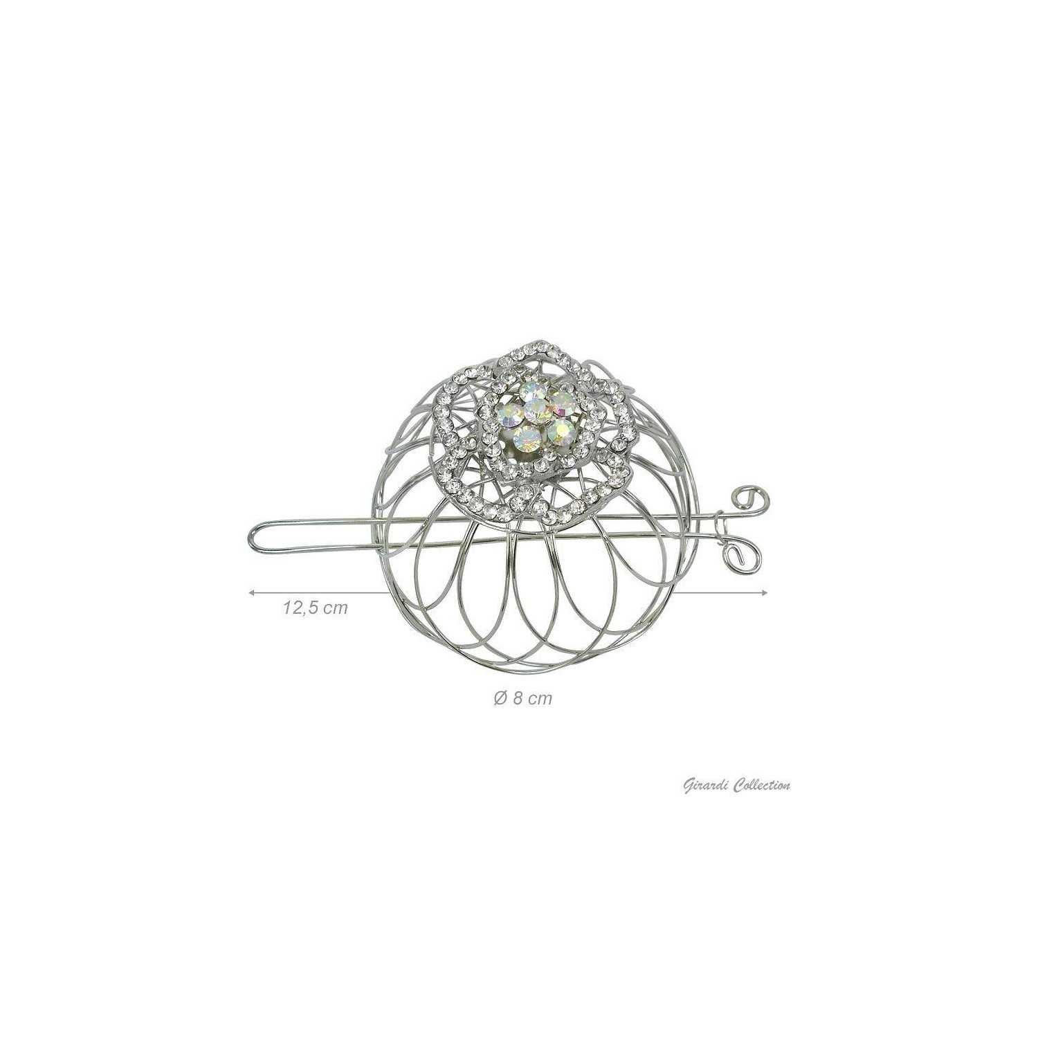 Chignon-Cover metall mit Strasssteinen W160017A Girardi