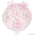 Haarnetz mit Perlen und Blumen pink B67001_1 Girardi