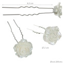 Haarklammerset 5er-Pack mit Opalrose F560107_1 Girardi