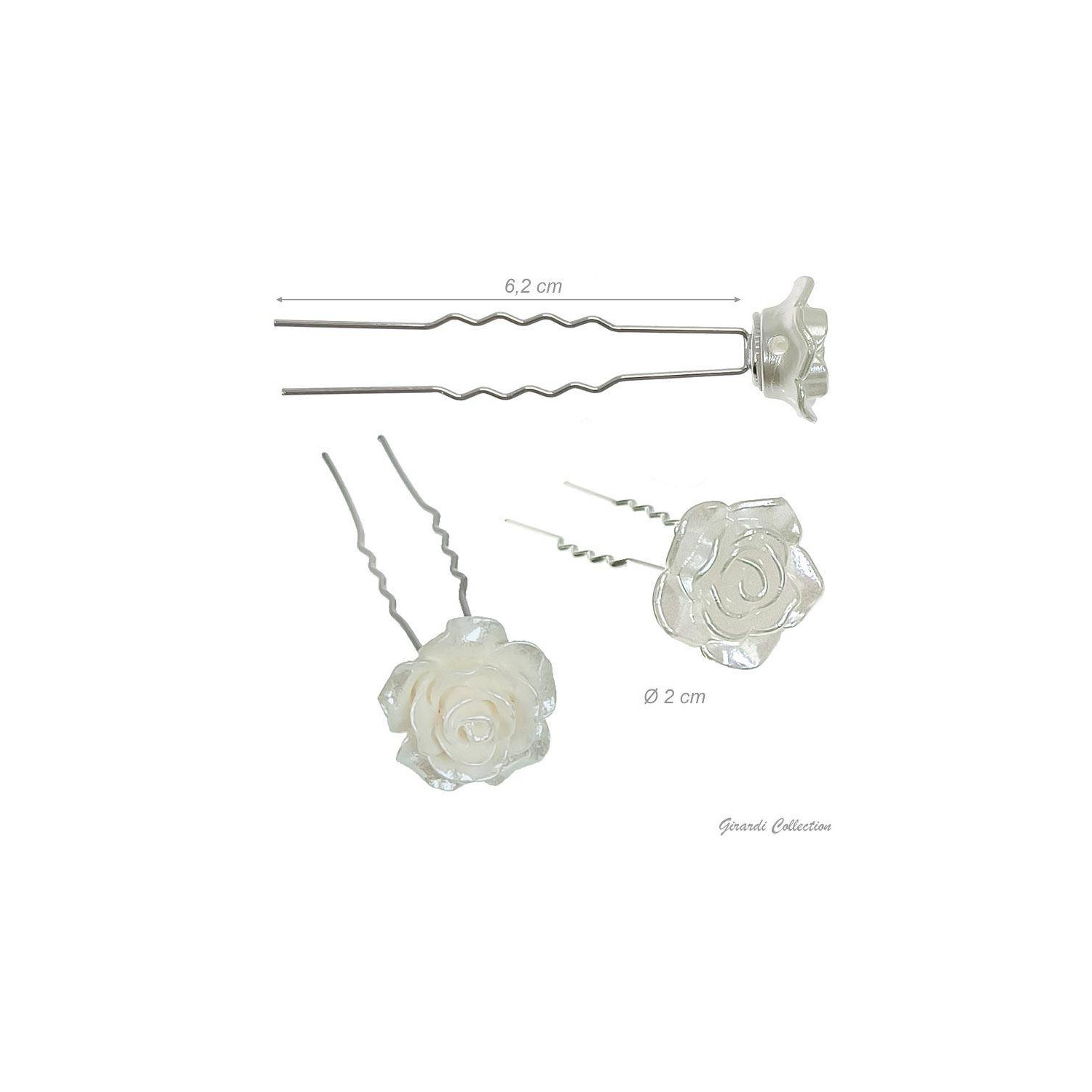 Haarklammerset 5er-Pack mit Opalrose F560107_1 Girardi