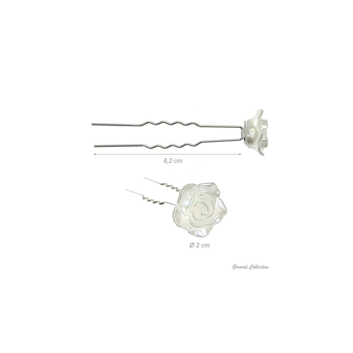 Haarklammerset 5er-Pack mit Opalrose F560107_1 Girardi