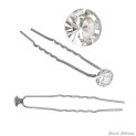 Haarklammer SILBER einzeln mit Strassstein W560139M6_1 Girardi