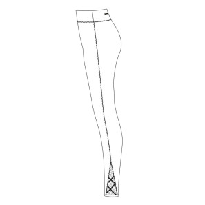 Leggings mit Tüll-Details DETOUR von Temps Danse Paris im Ballett Shop