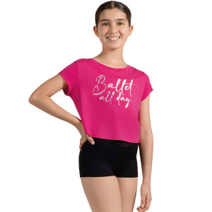 Kinder Ballet T-Shirt mit Print M745C Bloch / Mirella im Ballett Shop
