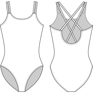 Ballett-Trikot Doppelträger CC123 von Capezio | Ballett Shop Zürich