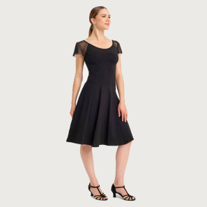 Kleid mit kurzen Tüllärmeln DARLENE Temps Danse