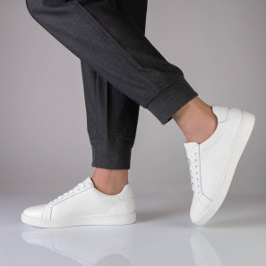 Dancesneaker für Herren ganze Sohle Nappaleder weiss 7425 Werner Kern