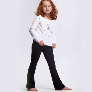 Jazzhose Kinder mit Schlag LUNA JR Temps Danse im Ballett Shop