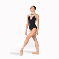 Trikot ärmellos V-Neckline Meshausschnitt 345 Harmony | Ballett Shop