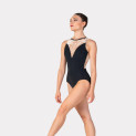 Trikot ärmellos V-Neckline Meshausschnitt 345 Harmony | Ballett Shop