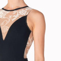 Trikot ärmellos V-Neckline Meshausschnitt 345 Harmony | Ballett Shop