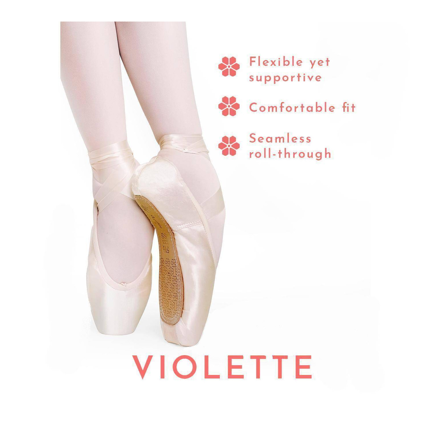 Violette Hard Shank Spitzenschuh von Virtisse