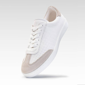 Dancesneaker ganze Sohle weiss-beige 7420 Werner Kern