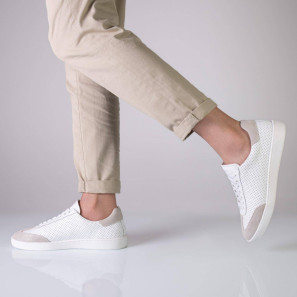 Dancesneaker ganze Sohle weiss-beige 7420 Werner Kern