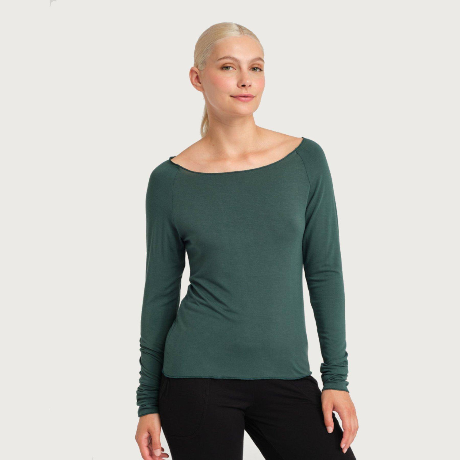 Langärmliges Tanz Top aus Bambus Viscose BALTIK von Temps Danse