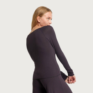 Langärmliges Tanz Top aus Bambus Viscose BALTIK von Temps Danse