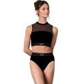 elastisches Crop Top mit Logo für Pole Dance und Heels Z30024 Bloch Lumina
