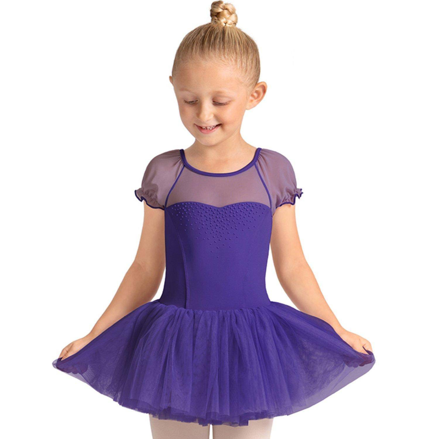 Tanzdress Tutu kurzarm Puffärmel M20007C Mirella Celeste