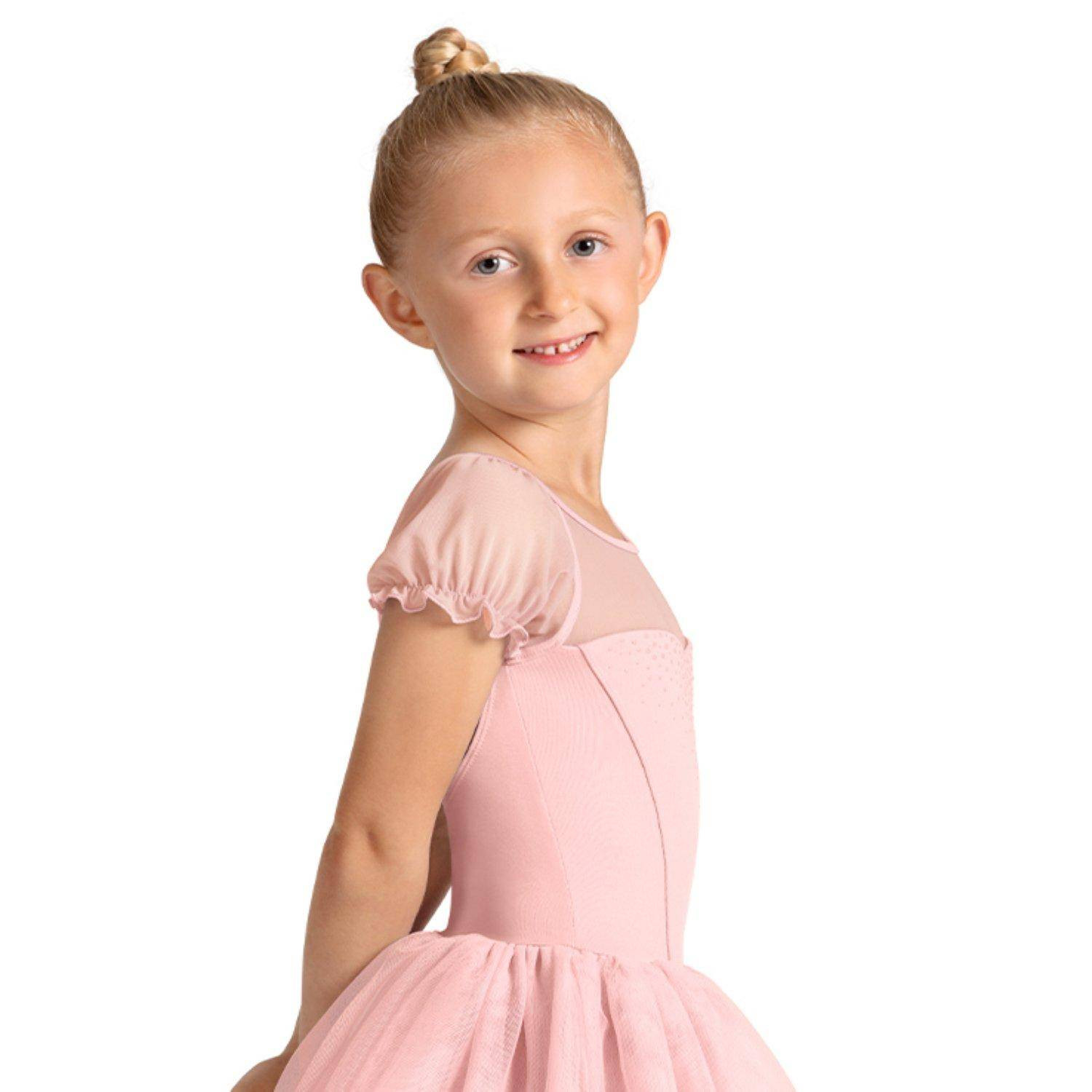 Tanzdress Tutu kurzarm Puffärmel M20007C Mirella Celeste