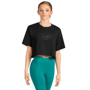 Crop Tshirt Baumwolle mit Aufschrift M30009L Mirella Celeste